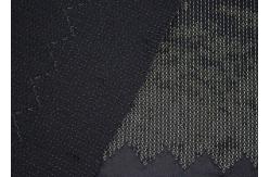 China Embroidered Mesh Lace Fabric With Silver Sequin , Bridal Lace Fabric By The Yard supplier