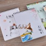 Diary Black Paper Notepad Coil Sketch Notebook Stationery Gifts Spiral Notebook for sale