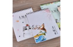 China Diary Black Paper Notepad Coil Sketch Notebook Stationery Gifts Spiral Notebook supplier