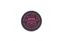 China Skiing Embroidered Sports Patches Woven Yarn Thread Fabric For Jacket supplier
