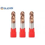 4 Flutes Carbide CNC Square Nose End Mill 1/4 Inch Shank Diameter 3 Inch Long for sale