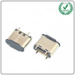 USB-31C-F-01BS02 H6.5 USB 3.1 Type C Female Socket Right Angle PCB SMT Dual Row Tab for sale