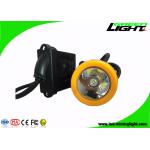 Rechargeable Waterproof LED Headlamp 10000 Lux With Orange / Black Color for sale