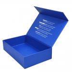Recyclable Blue Paper Slide Open Cardboard Drawer Packaging for Elegant Skincare