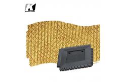 China Reusable Square Wood Graining Comb , Multipurpose Plastic Paint Scraper Tool supplier
