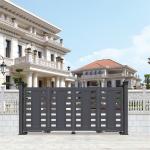 Powder Coating Arched Garden Gate Aluminium For Outdoor Retractable for sale