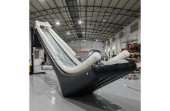 China Custom Floating Boat Yacht Water Lake Inflatable Yacht Slide For Rental supplier