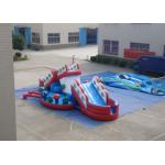 Attractive Funny Inflatable Obstacle Courses Outdoor Games Digital Printing inflatable mushroom slide