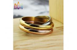 China 1.5mm Thickness Three Piece Stackable Engraved Rings supplier