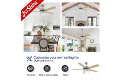 China 52 MDF Ceiling Fan With Light Kit 6 Speeds Quiet Dc Motor supplier