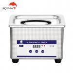 50W Portable Benchtop Ultrasonic Cleaner 1L 2mm Tank Heated Adjustable for sale