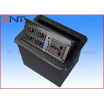 Telephone Hidden Desktop Power Sockets , Office Furniture Table Pop Up Sockets for sale