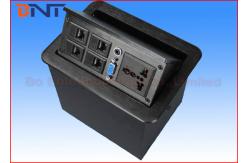 China Telephone Hidden Desktop Power Sockets , Office Furniture Table Pop Up Sockets supplier