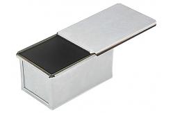 China RK Bakeware Foodservice NSF Pullman Aluminum Loaf Pans With Cover 750g Bread Pan supplier