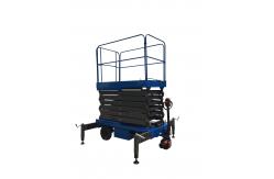 China 3Kw with 450Kg Loading  Reaching Height 12m Motorized  Scissor Lift supplier