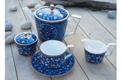 China HS 6911101900 Bone China Decal Fine Porcelain Coffee Set supplier