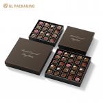Customized Luxury Chocolate Box in Hard Paperboard and Kraft Paper for Gift for sale