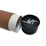 Eco Friendly Cylindrical Paper Lip Balm Tube Containers With Lids