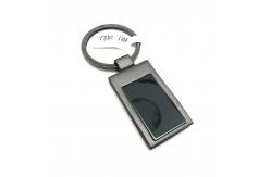 China Siliver Metal Keychain Holder with Customized Logo for Customer Requirements supplier