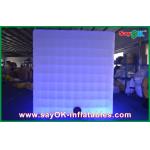 Photo Booth Backdrop LED Lighting Safe Inflatable Photo Booth Huge Square For Promotion for sale