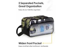 China Traveling See Through Clear Toiletry Bag With Handle For Men supplier