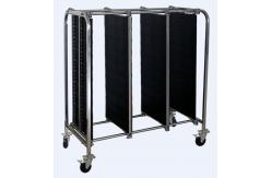 China Pressure Plugs Fixed ESD Storage Racks / PCB Trolley Capacity Slot 100 Pcs supplier