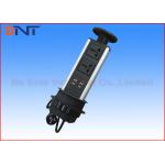 Aluminum Alloy Shell Vertical Pull Up Power Socket With 2 USB Charger