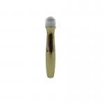 15ml Eye Cream Bottle Roll On One Ball 304 Stainless Steel Gold Color for sale