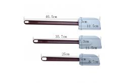 China Double Sided Silicone Cake Scraper Spatula Shovel BPA Free Customized supplier