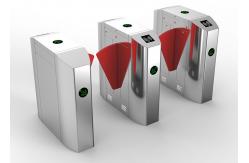 China Face Recognition IP44 45W Pedestrian Entrance Flap Barrier supplier