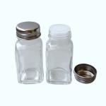 50ml square spice glass jar salt and pepper shaker bottle for sale