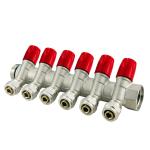 Tubomart  2-12 Outlets Underfloor Heating Water Distributor PEX Brass Manifolds For Water Control for sale