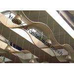 Exterior Wall Cladding Metal Mesh , Stainless Steel Cables Mesh Sunshades Screen for sale