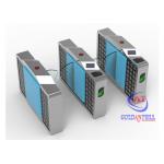 Biometric Recognition DC24V Flap Barrier Gate For Subway Station
