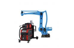 China 6 Axis Industrial Robot Arm With MAG MIG Welding Machine And Gun supplier