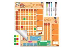 China Removable Erasable Preschool Reward Chart With Marker Pen And Pen Clip supplier