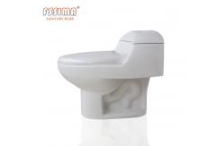 China Twin Conjoined Toilet Floor Mounted Wc S Trap 190mm Washroom supplier