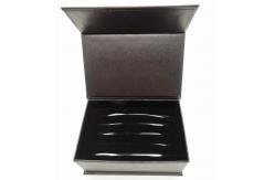 China Rigid Paper Caviar Gift Set Book Shape Grade With Sponge Inner Tray supplier
