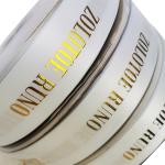 Custom Gift Ribbon With Foil Logo Roll And Different Colors And Width for sale