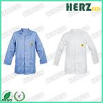 OEM ESD Grid Garment Grid Polyester Cleanroom Use AntI Static Coverall ESD Lab Coat for sale
