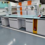 Customized Lab Island Bench Length * 1500*850mm with PP Material and Number of Doors Customized for sale