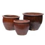 Brown Hand Work 64cmx50cm Rustic Outdoor Plant Pots for sale