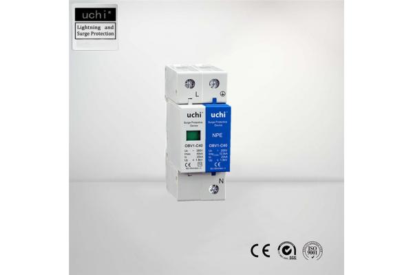 In 20kA mov lightning arrester 35mm DIN rails Mounting For TV