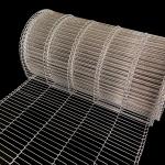 Stainless Steel Metal Flat Flex Wire Mesh Conveyor Belt For Eggs Chocolate Coated for sale