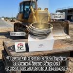 Construction Equipment 109mm D6DA OEM Standard Piston Ring Set For Hyundai HD120 Excavator Truck OE K0BR111SC0 for sale
