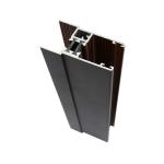 Multifunctional Rectangle Wood Finish Aluminium Profiles For Glass Windows
