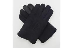 China 2019 original sheepskin shearling 5 fingers winter gloves touch screen supplier