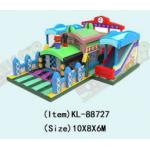 Train - Inspired Colorful Playground World Customized Inflatable