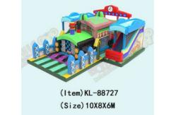 China Train - Inspired Colorful Playground World Customized Inflatable supplier
