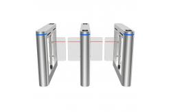China High Security Swing Barrier Turnstile Gates Face Recognition Fingerprint Access Control supplier
